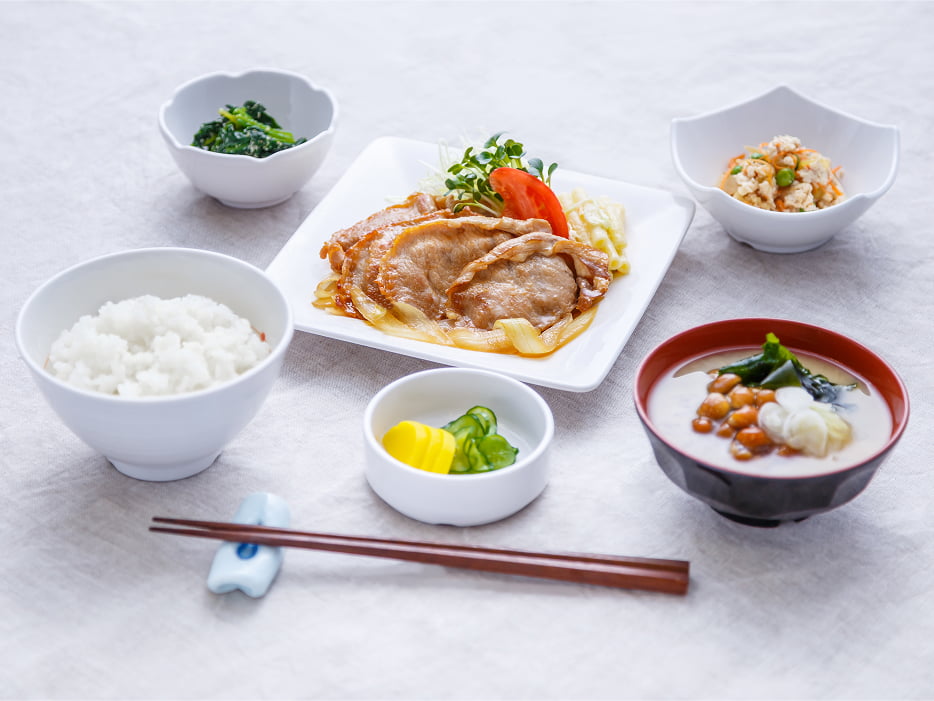 栄養バランスに配慮した朝夕2食