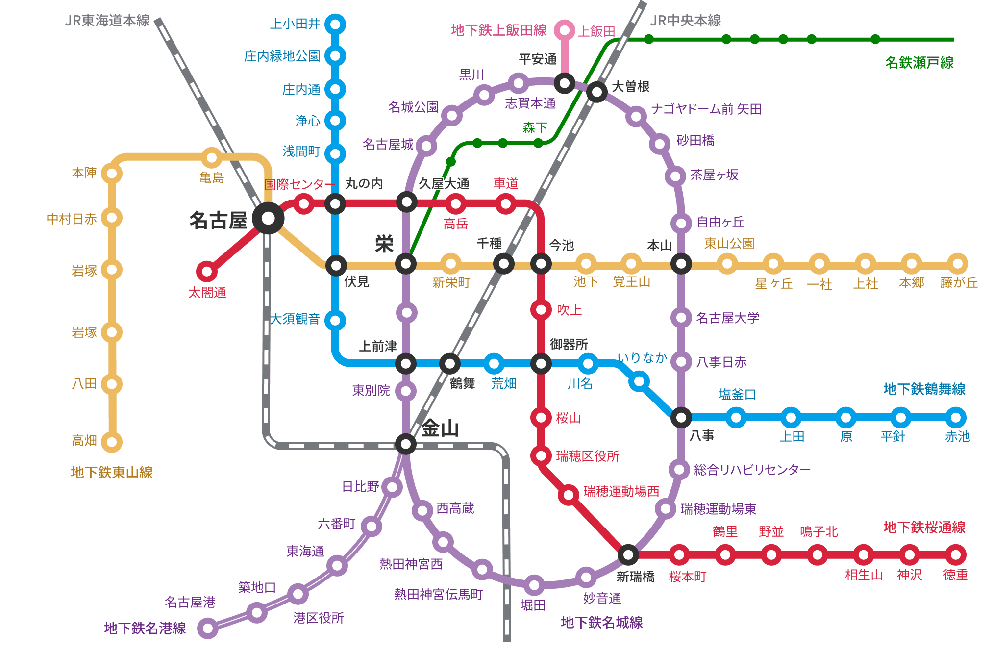 名古屋市内のドーミーマンスリー物件マップ