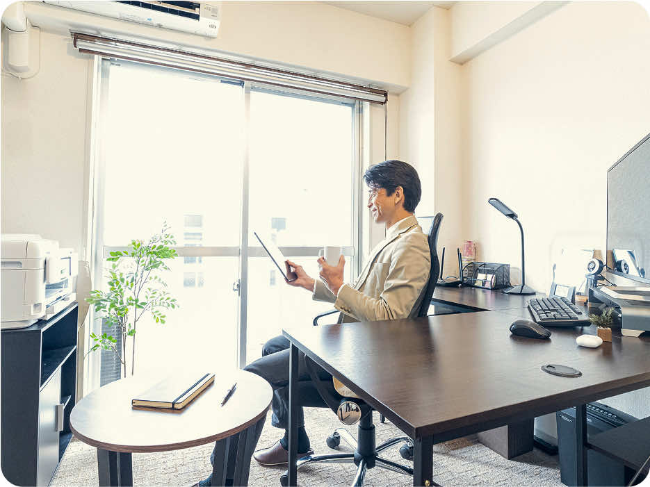 面倒な準備は一切不要。その日から快適生活をスタート