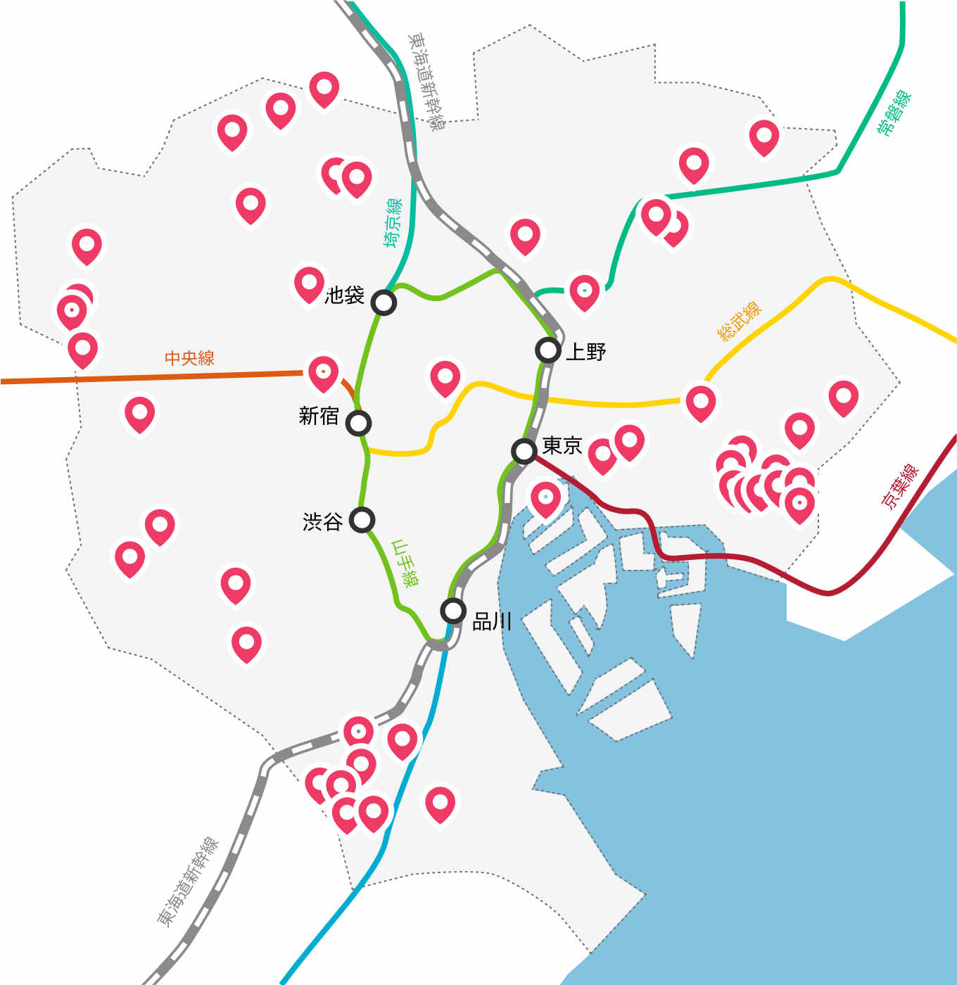 東京23区エリアのイメージ画像