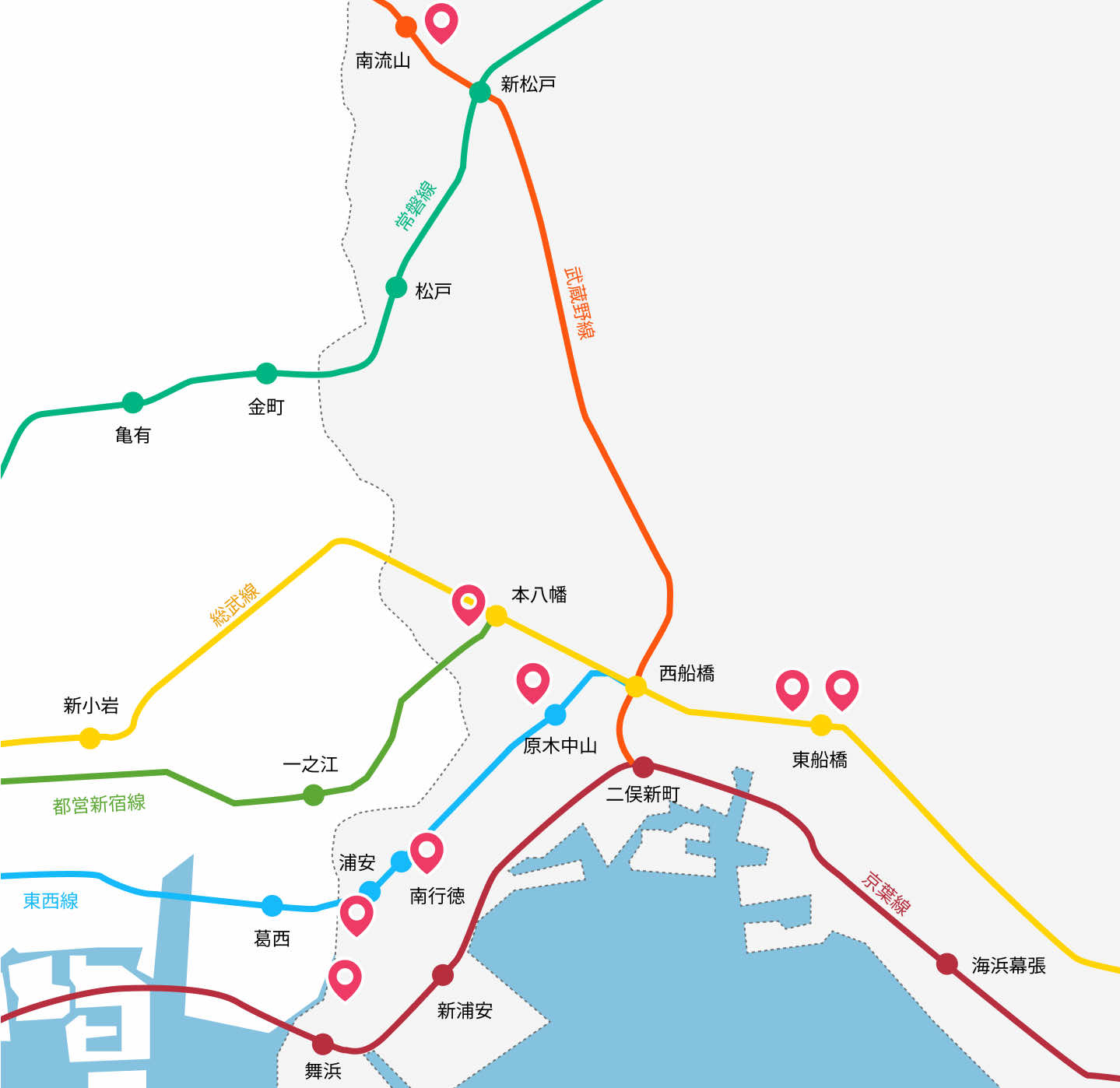 東京23区エリアのイメージ画像