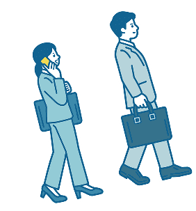 出張の人たち